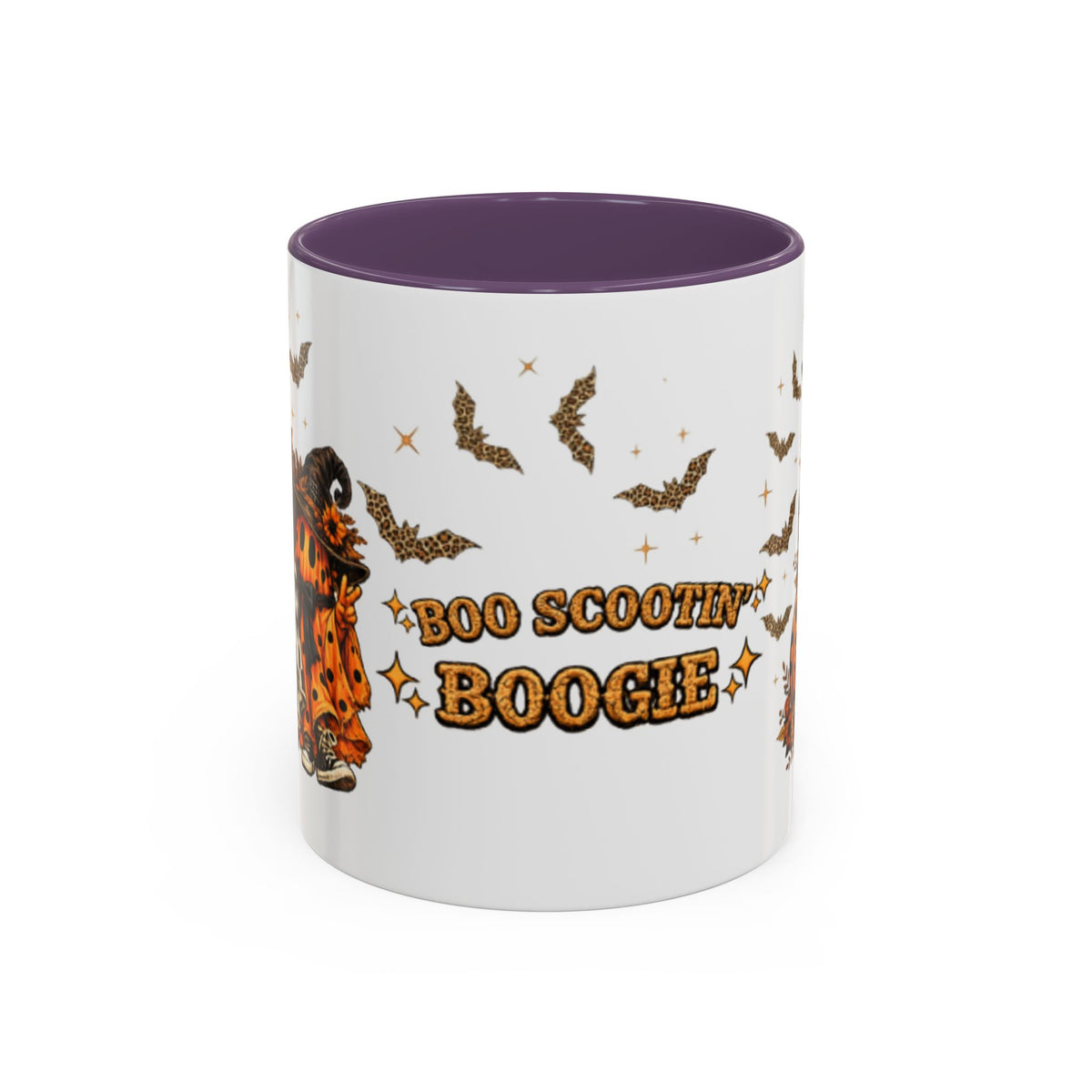 Boo Scootin' Mug – Halloween Ghost Accent Coffee Mug (11oz & 15oz) Printify