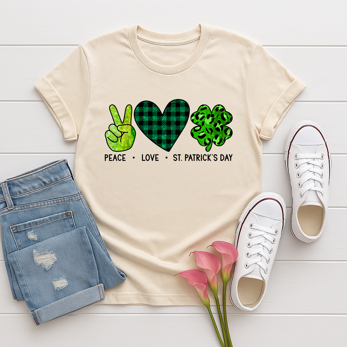 Peace Love St Patty TheCraftNook