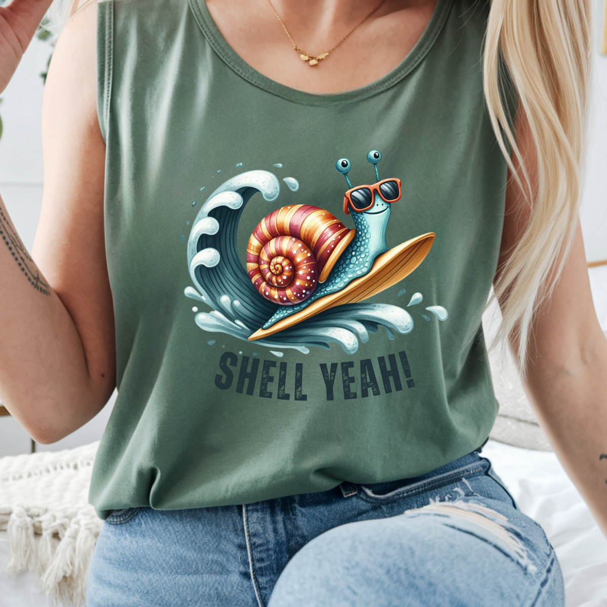 Shell Yeah Tank Top TheCraftNook