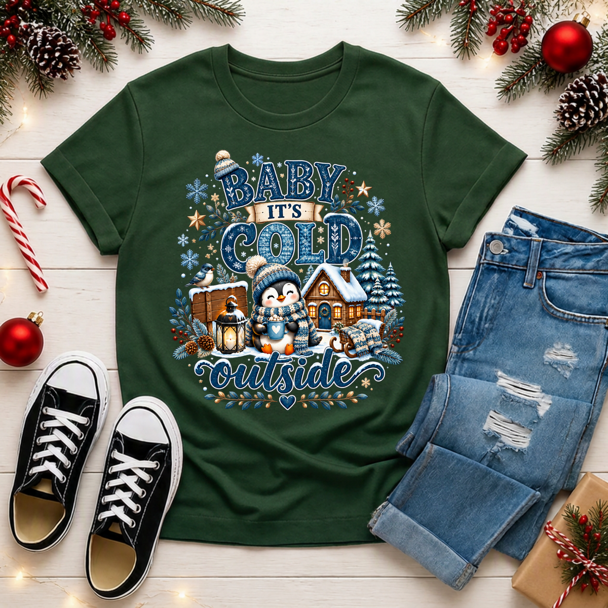 Cold Outside T-shirt TheCraftNook