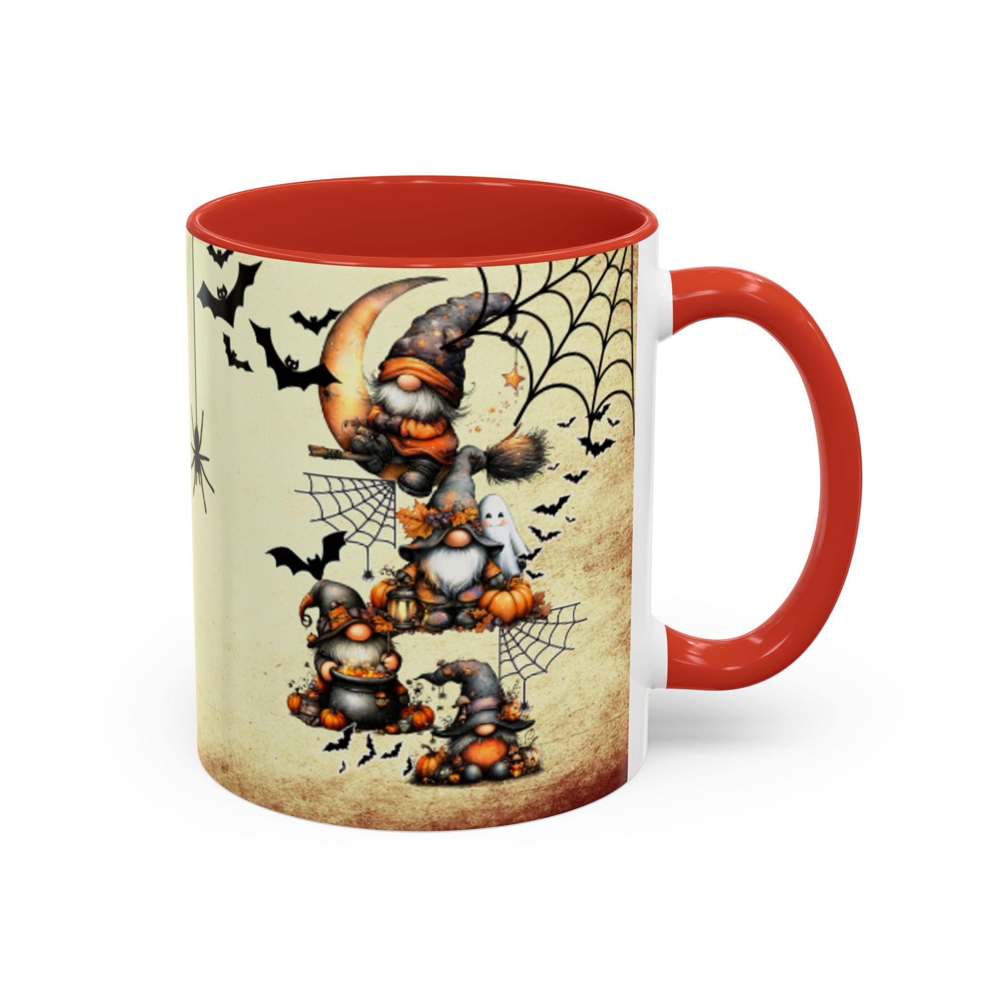 Hangin' with My Gnomie Coffee Mug — Spooky Pumpkin Moon Design (11/15oz)