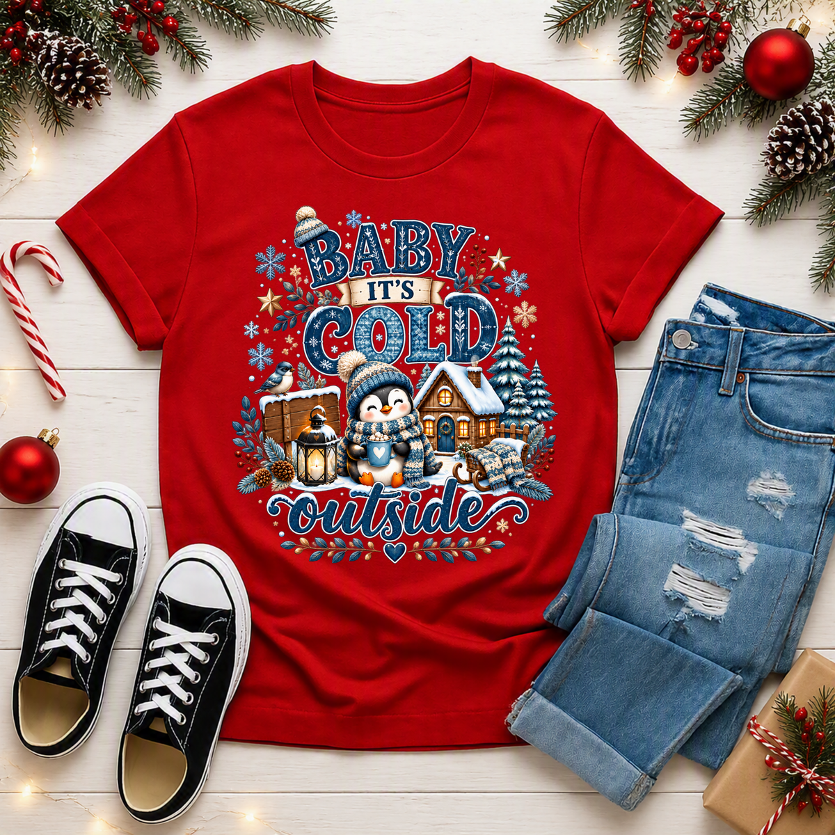 Cold Outside T-shirt TheCraftNook