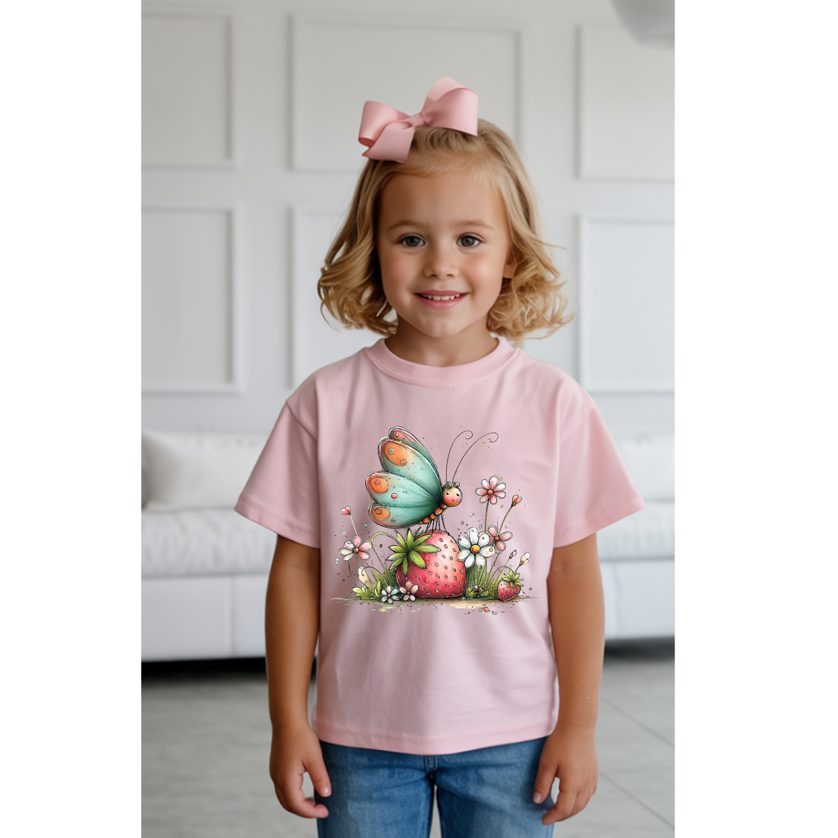 Kids Whimsy Butterfly Tee TheCraftNook