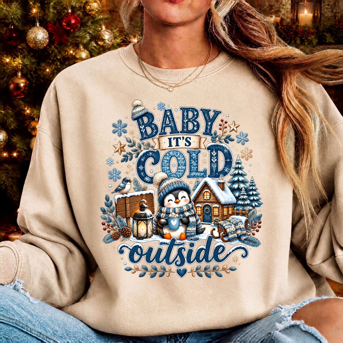 Cold Outside Sweatshirt TheCraftNook