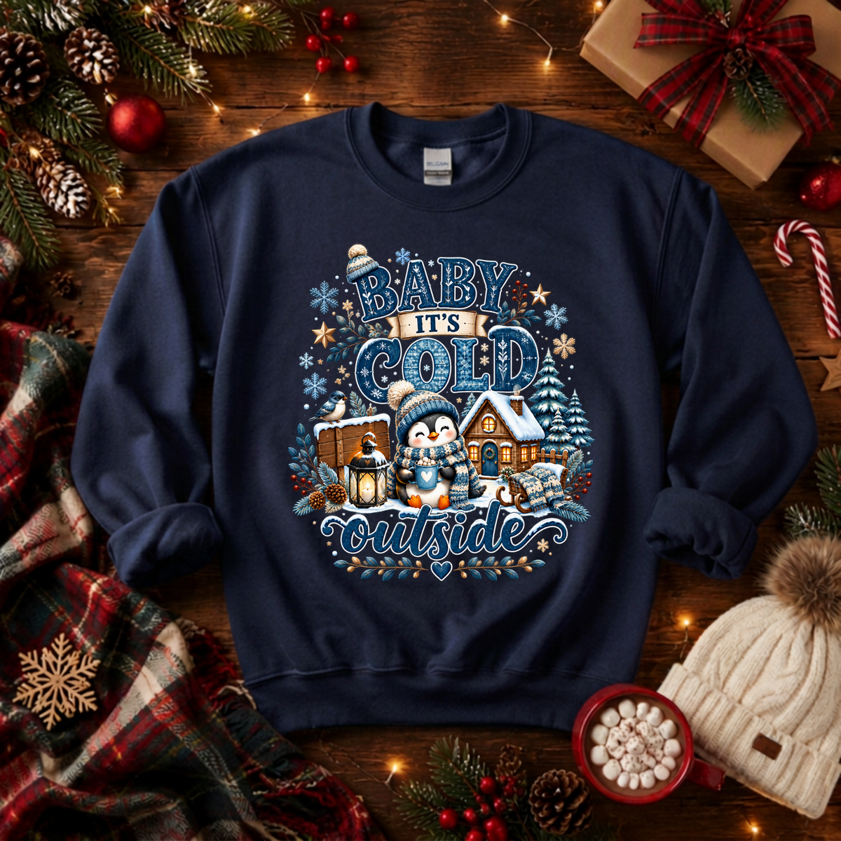 Cold Outside Sweatshirt TheCraftNook