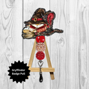 Lion House badge pull TheCraftNook