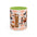 Spooky Season Accent Coffee Mug — Cute Halloween Ghost with Pumpkins (11/15oz)