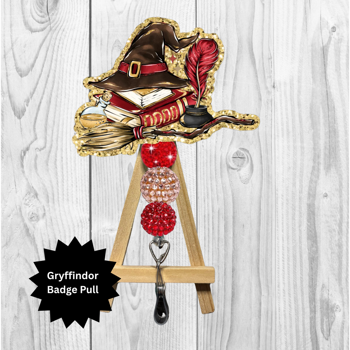 Lion House badge pull TheCraftNook