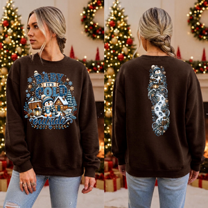 Cold Outside Sweatshirt Front and Back Graphics TheCraftNook