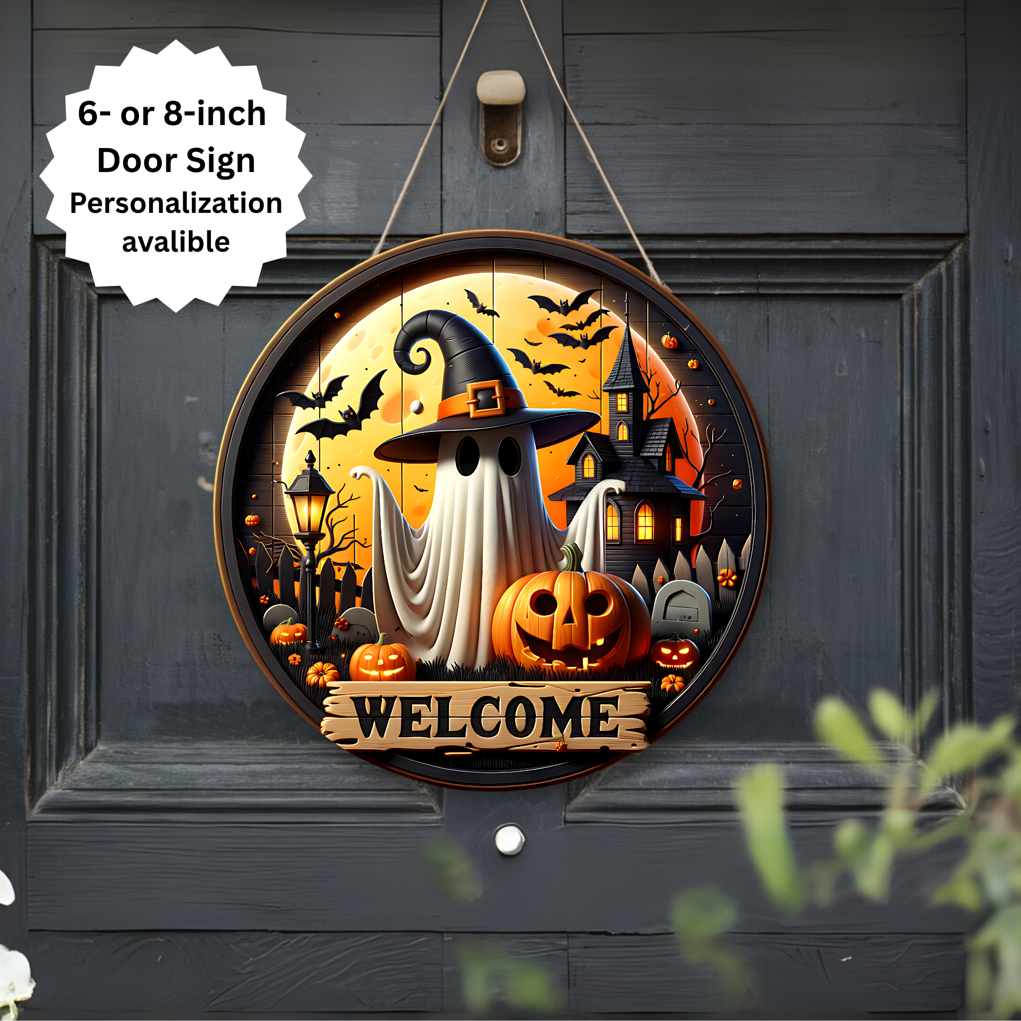 Spooky season Halloween Door signs