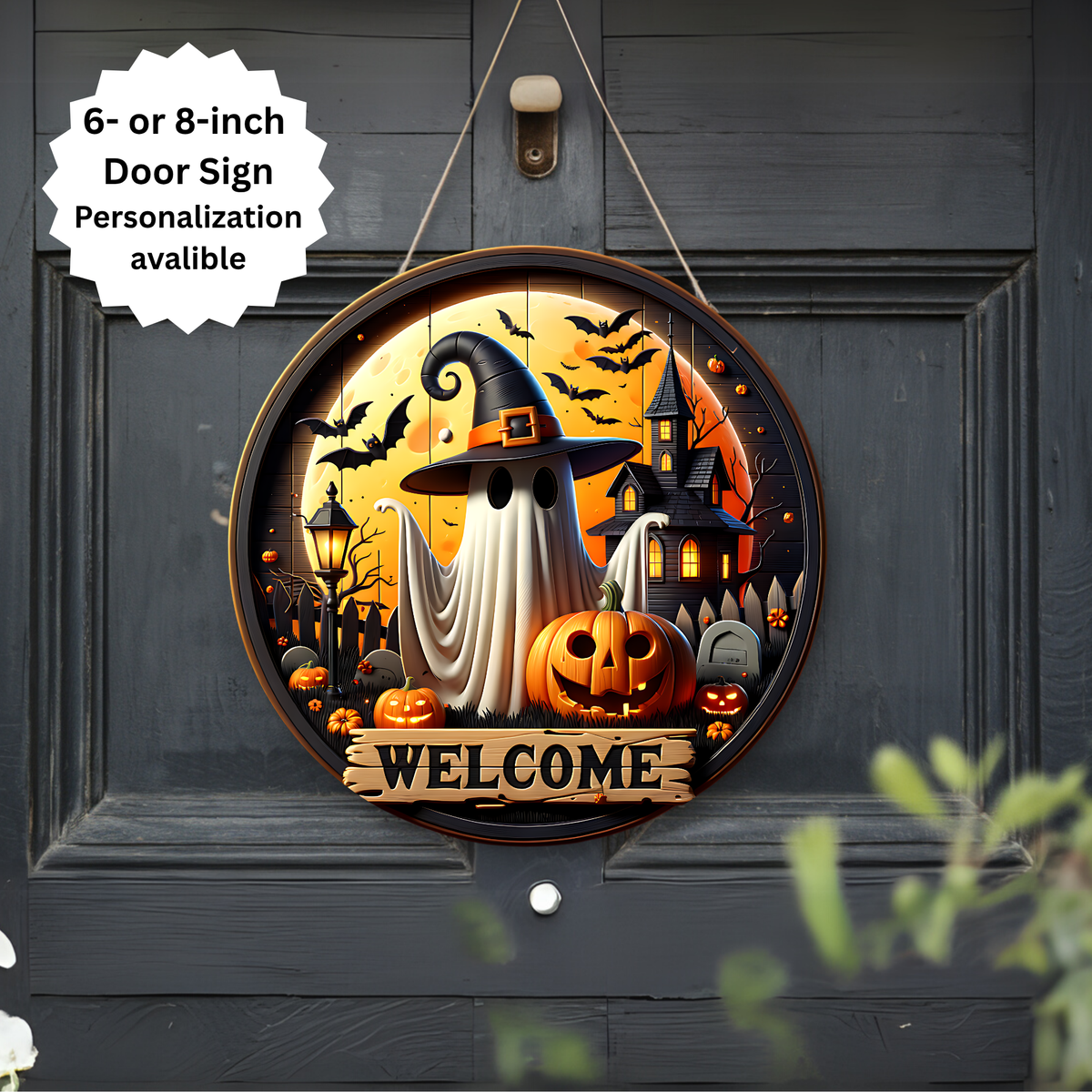 Spooky season Halloween Door signs TheCraftNook