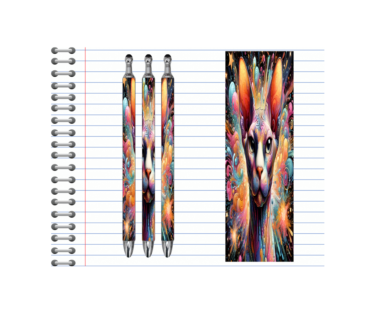 Refillable Pens, Cat Images. Write with a little whiskered charm. Multiple options and Images available. TheCraftNook