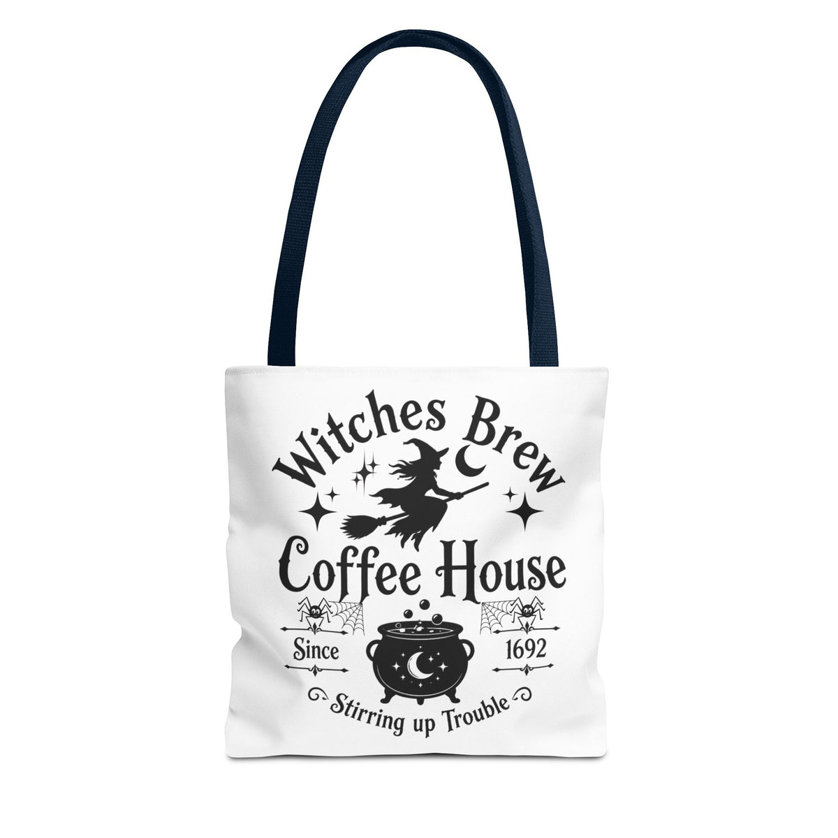 Witches Brew Coffee House Halloween Tote Bag | All-Over Print Printify