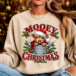 Mooey Christmas Sweatshirt TheCraftNook