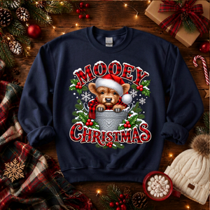 Mooey Christmas Sweatshirt TheCraftNook