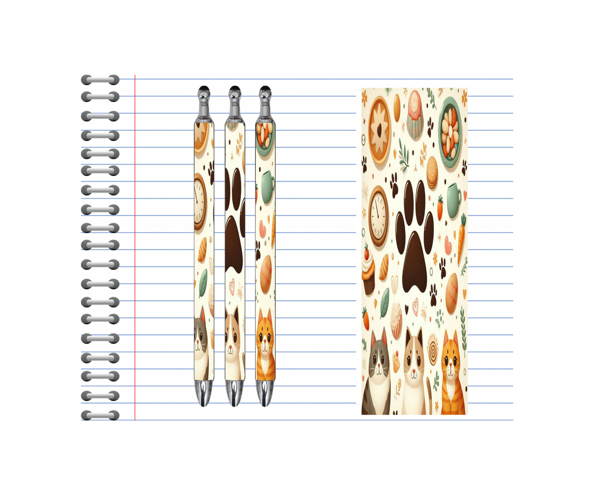 Refillable Pens, Cat Images. Write with a little whiskered charm. Multiple options and Images available. TheCraftNook