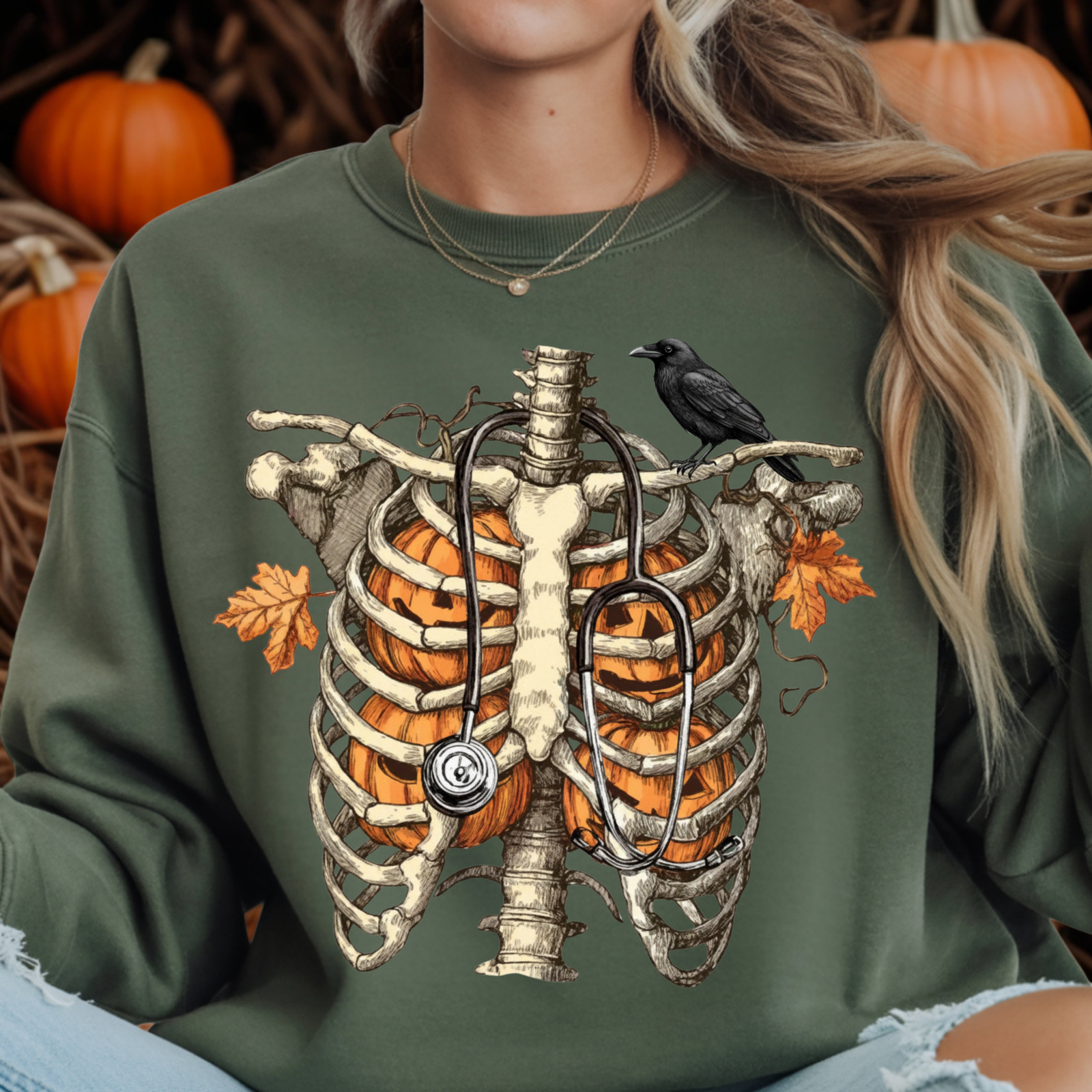 Halloween Anatomy Sweatshirt TheCraftNook