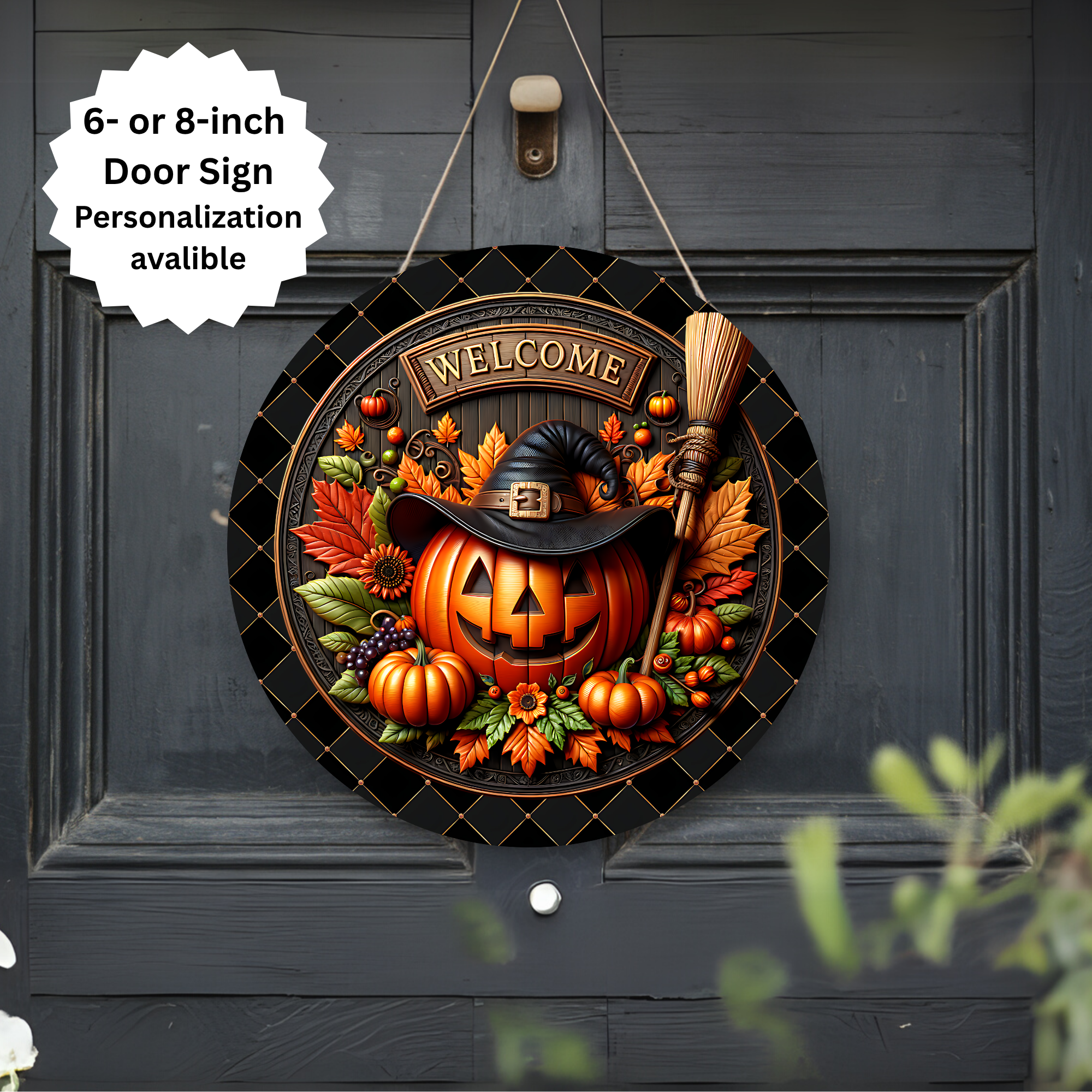 Spooky season Halloween Door signs