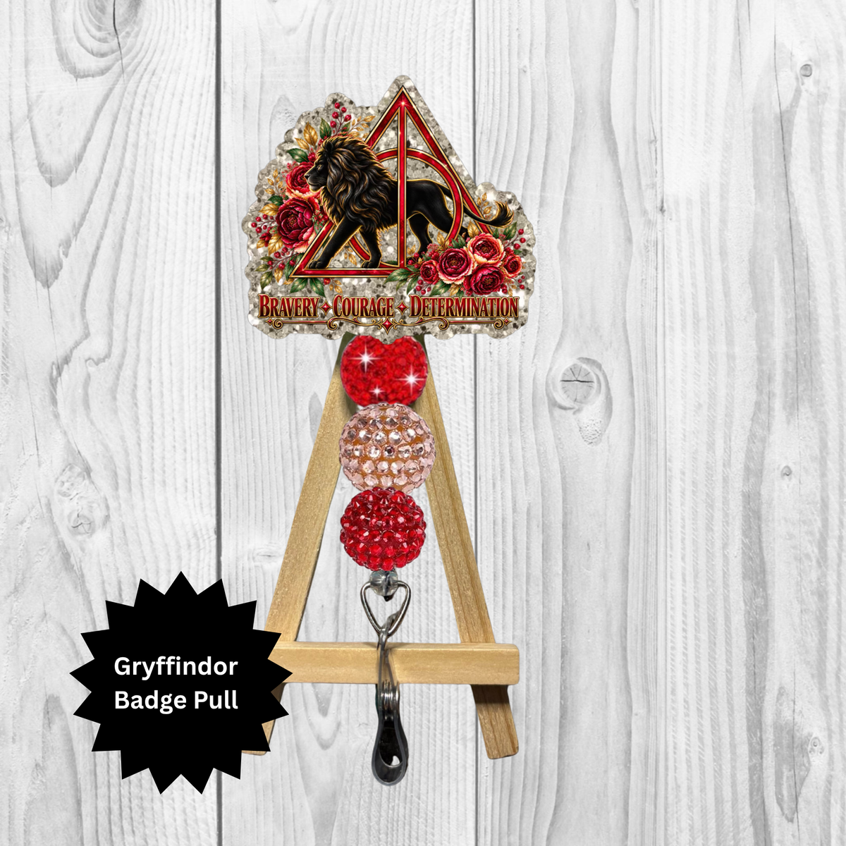 Lion House DH Badge Pull – Wizard-Inspired Design TheCraftNook