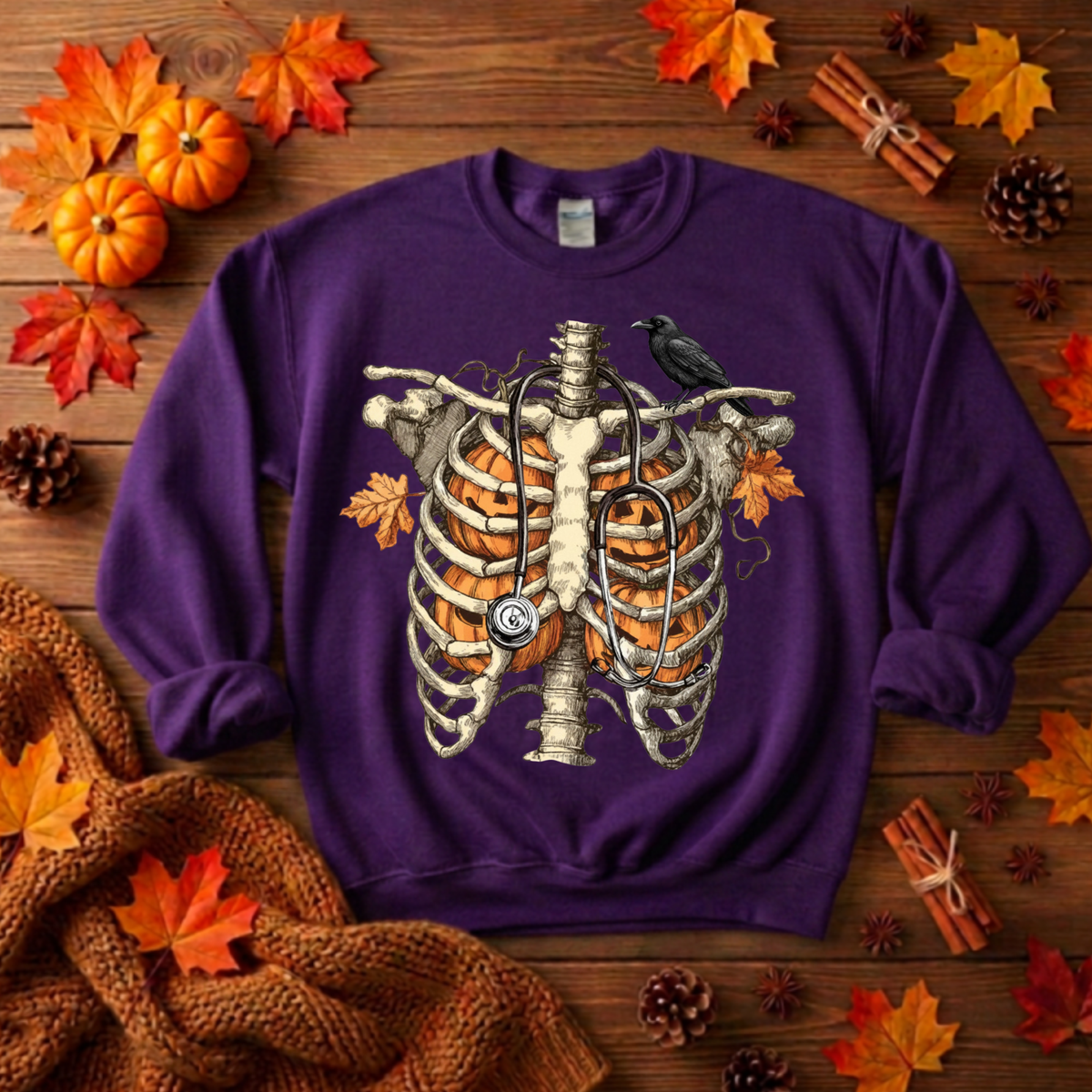 Halloween Anatomy Sweatshirt TheCraftNook