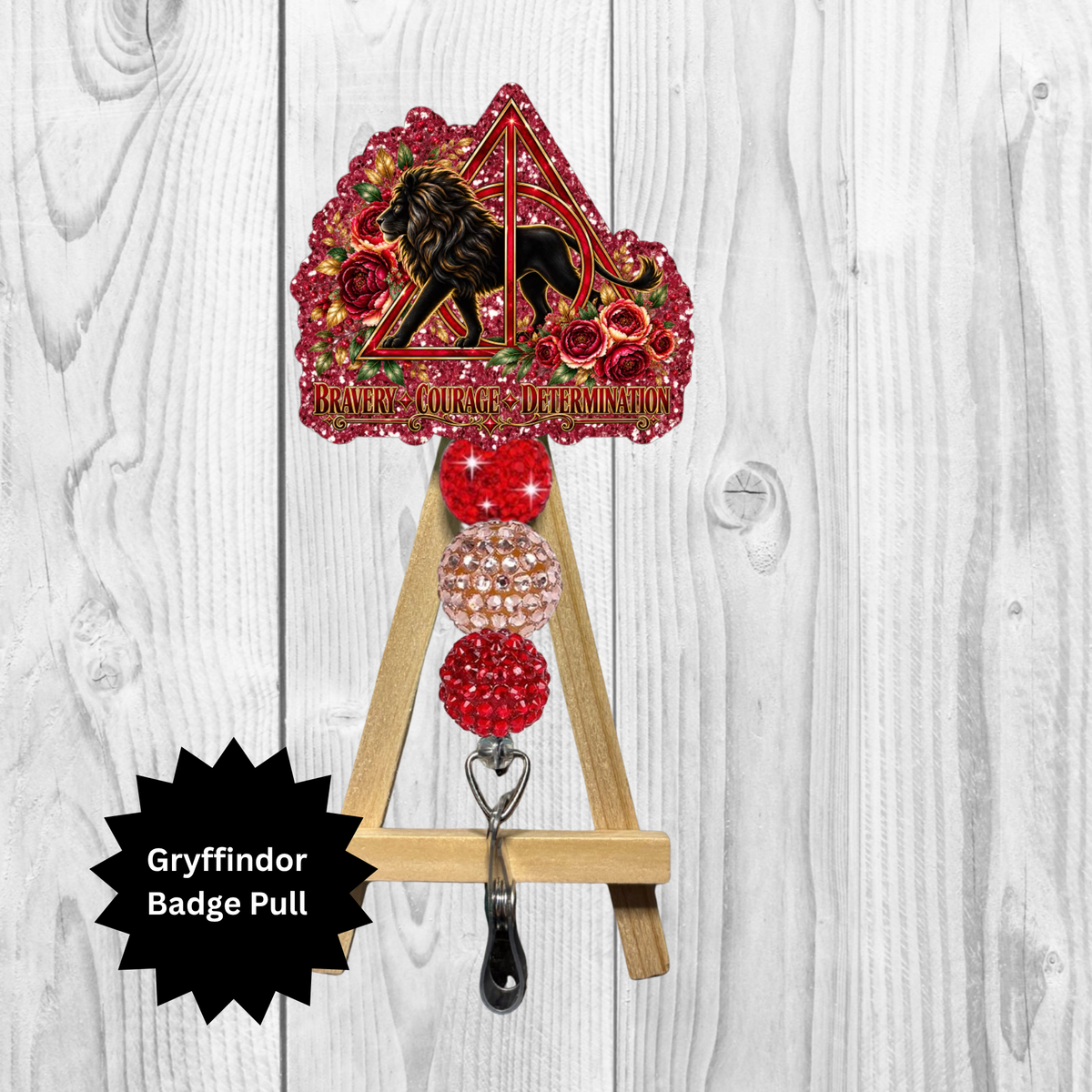Lion House DH Badge Pull – Wizard-Inspired Design TheCraftNook