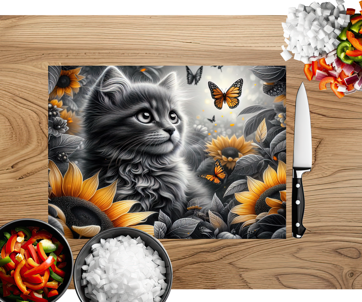 Purrfect Prep Cutting Board TheCraftNook