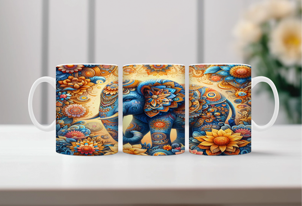 Elephant Image Coffee Mugs. Multiple images to choose from with personalization options. TheCraftNook