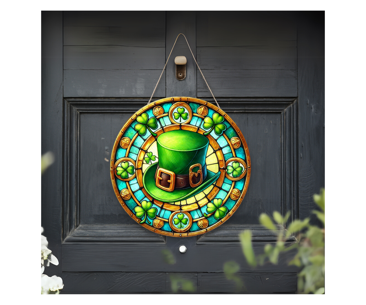 Lucky Charm Front Door Sign – St. Patrick’s Day Edition TheCraftNook