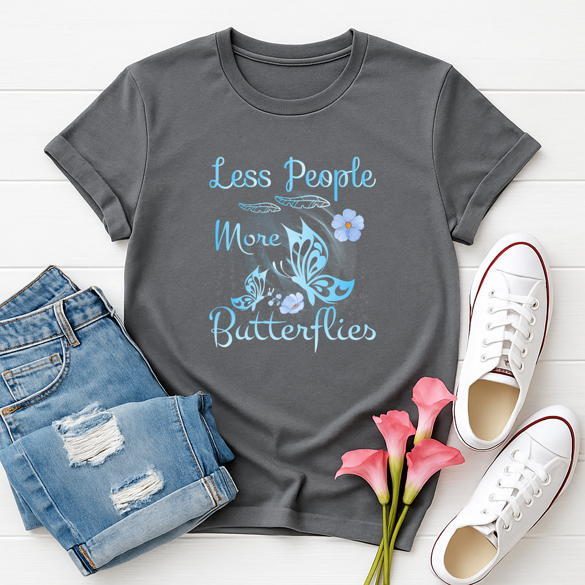 More Butterflies Graphic Tee TheCraftNook