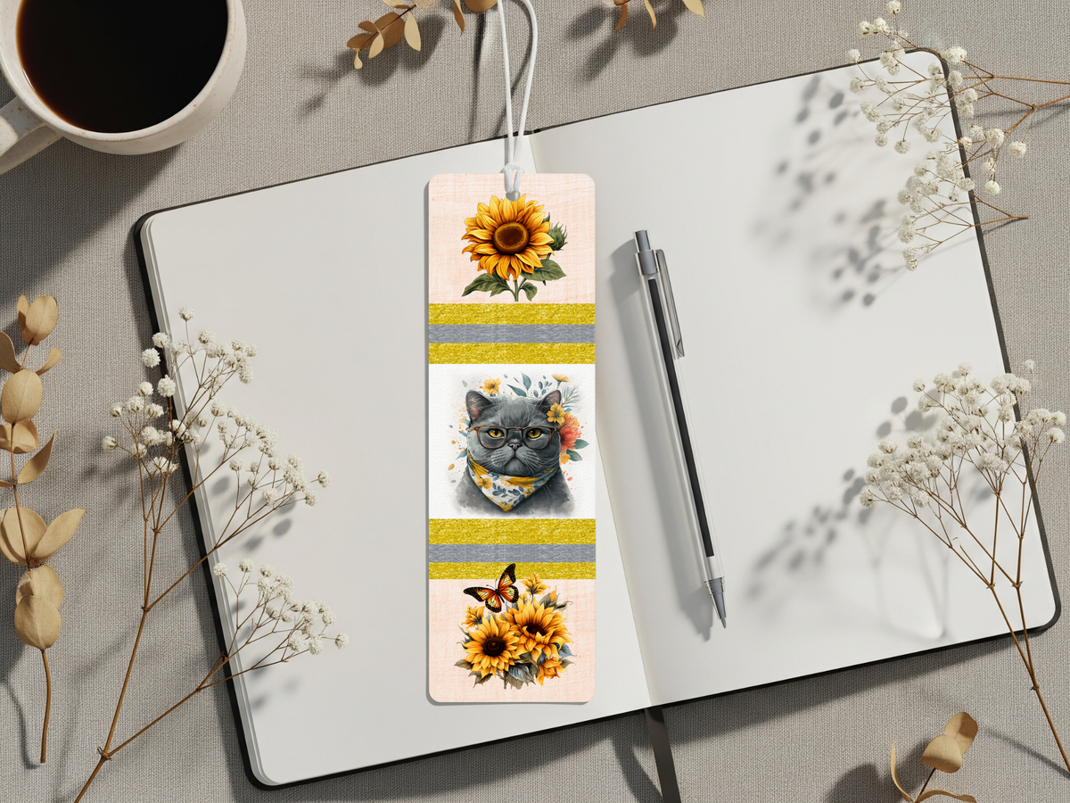 Aluminum Metal Bookmarks, Cat Images. A purr‑fect pause in your story TheCraftNook