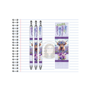 Refillable Pens, Highland Cow Images.  Cute notes start here. Multiple options and Images available. TheCraftNook