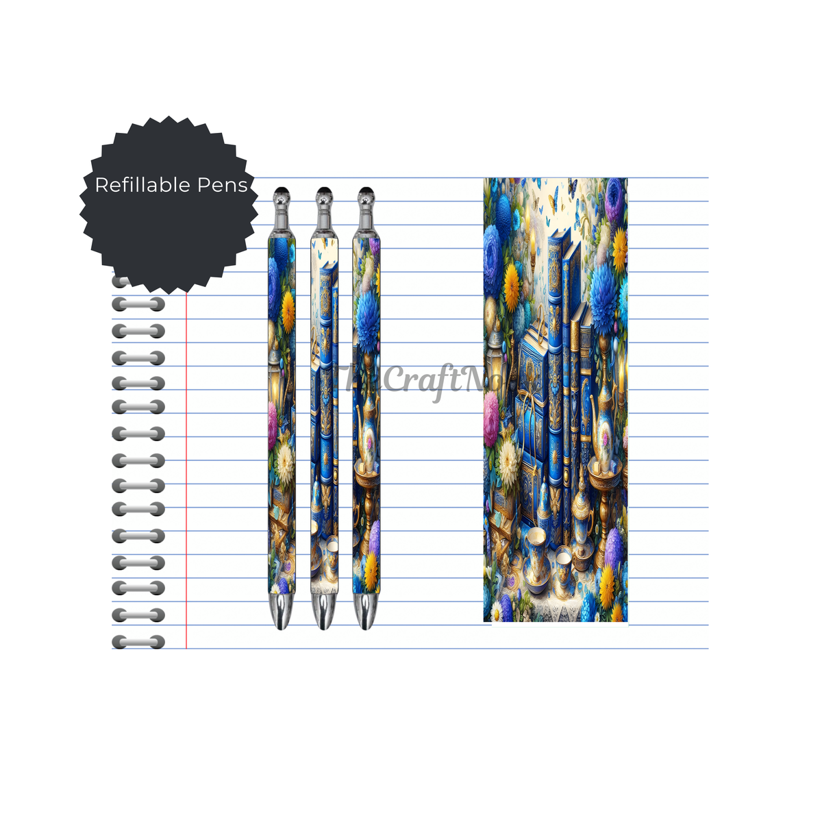 Refillable Pens, Once Upon a Pen – Book Lover Writing Pen. Multiple options and Images available TheCraftNook