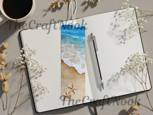 Aluminum Metal Bookmarks, Beach Images TheCraftNook