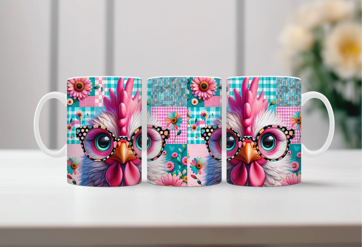 Country Coop Chicken Mug TheCraftNook