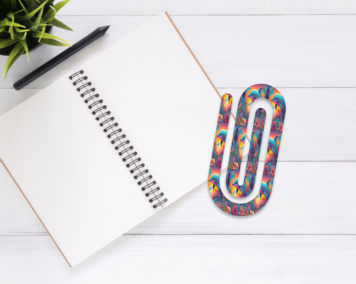 Make a Splash Dolphin Jumbo Paper Clips TheCraftNook
