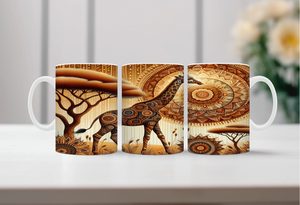 Tall Sips Giraffe Coffee Mugs, two size options. TheCraftNook