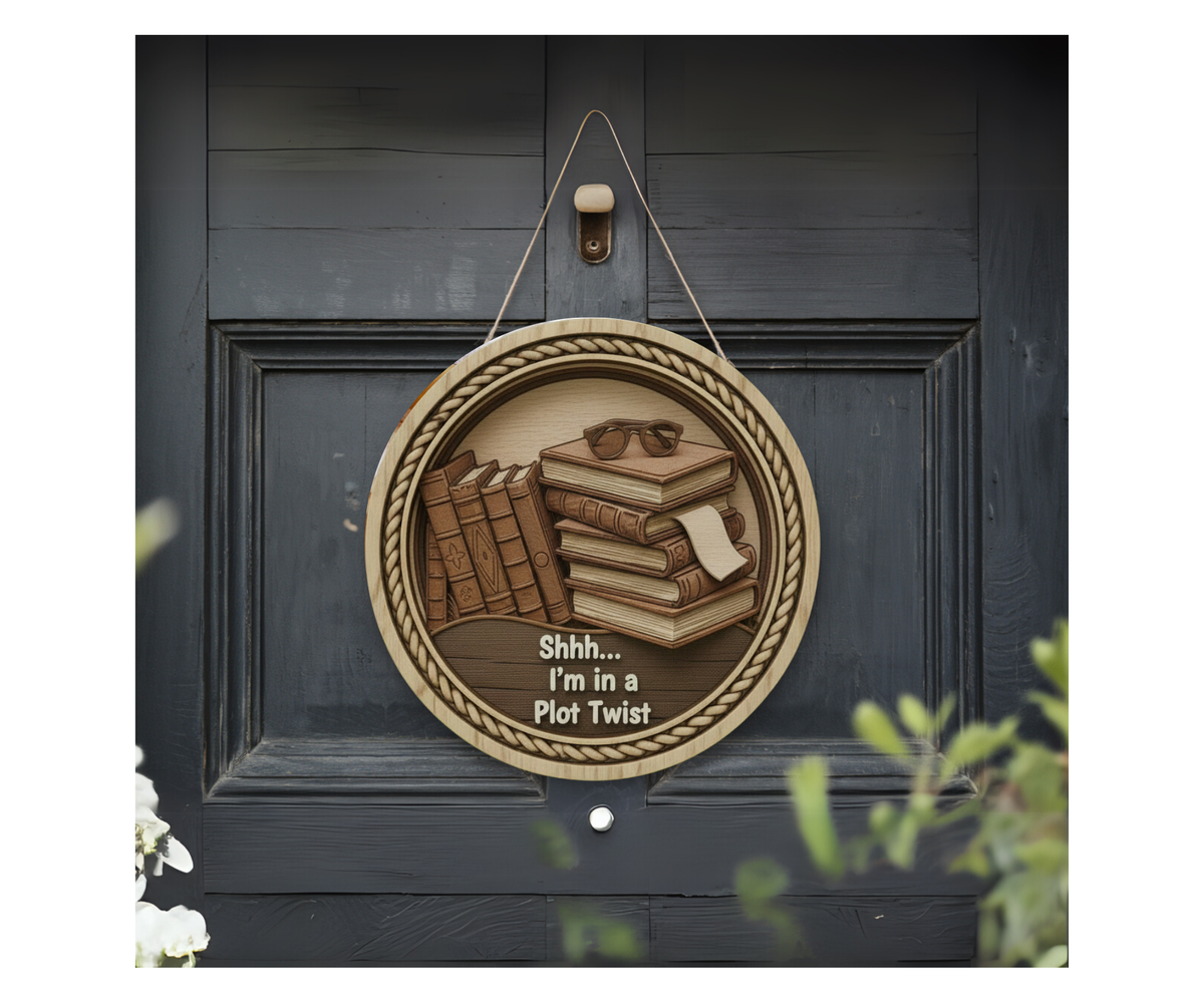 Book Nook Door Signs TheCraftNook