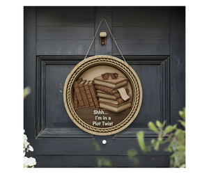 Book Nook Door Signs TheCraftNook