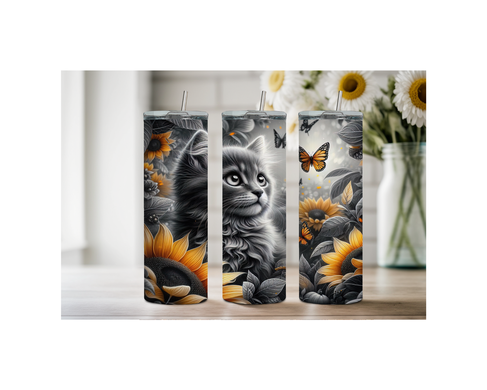 20 oz Sip with Cattitude tumbler TheCraftNook