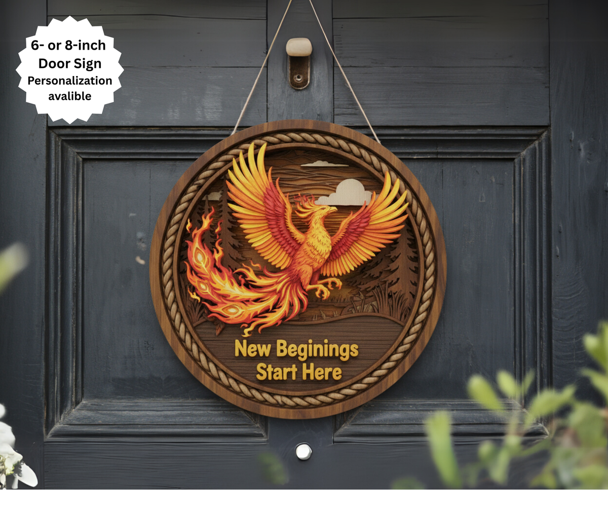 Phoenix Door Signs TheCraftNook