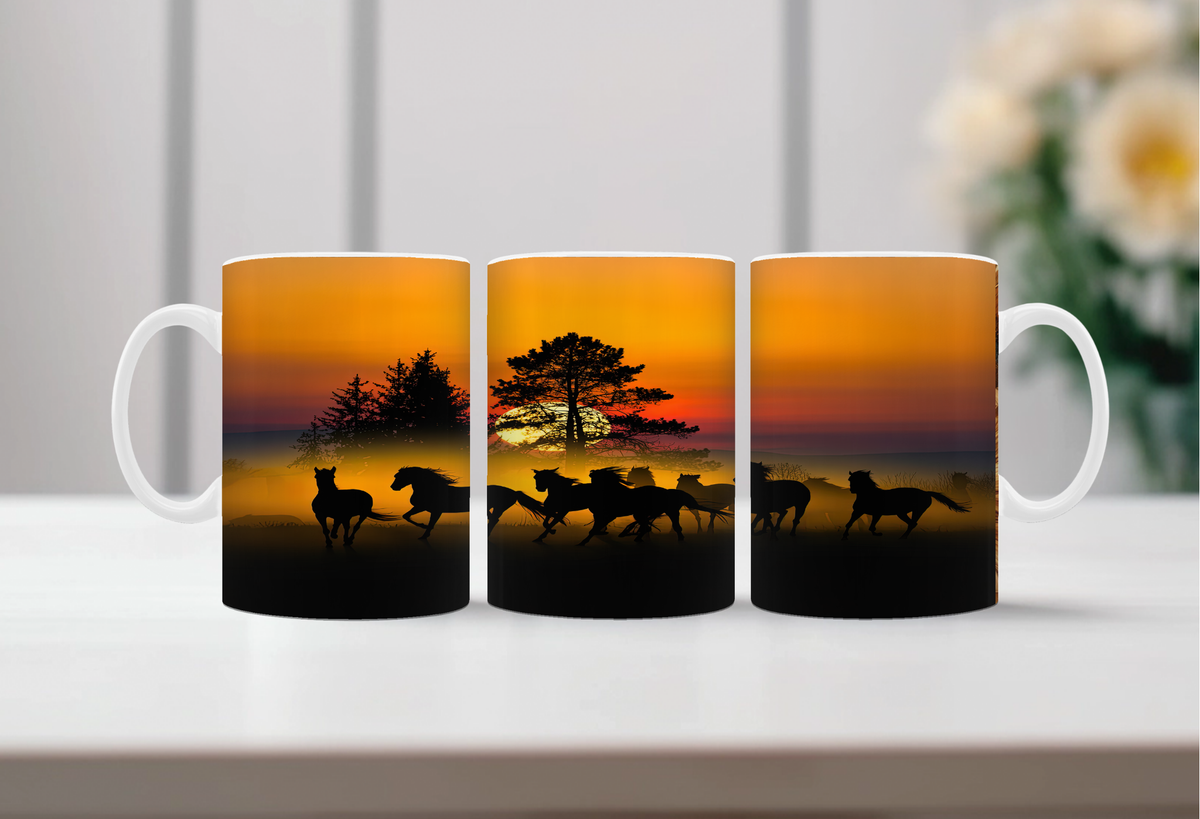 Horse Image Coffee Mugs Grace in Motion TheCraftNook
