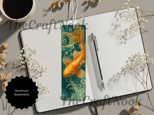 Koi Fish Bookmarks – Handcrafted Metal Bookmarks with Beads & Glitter TheCraftNook