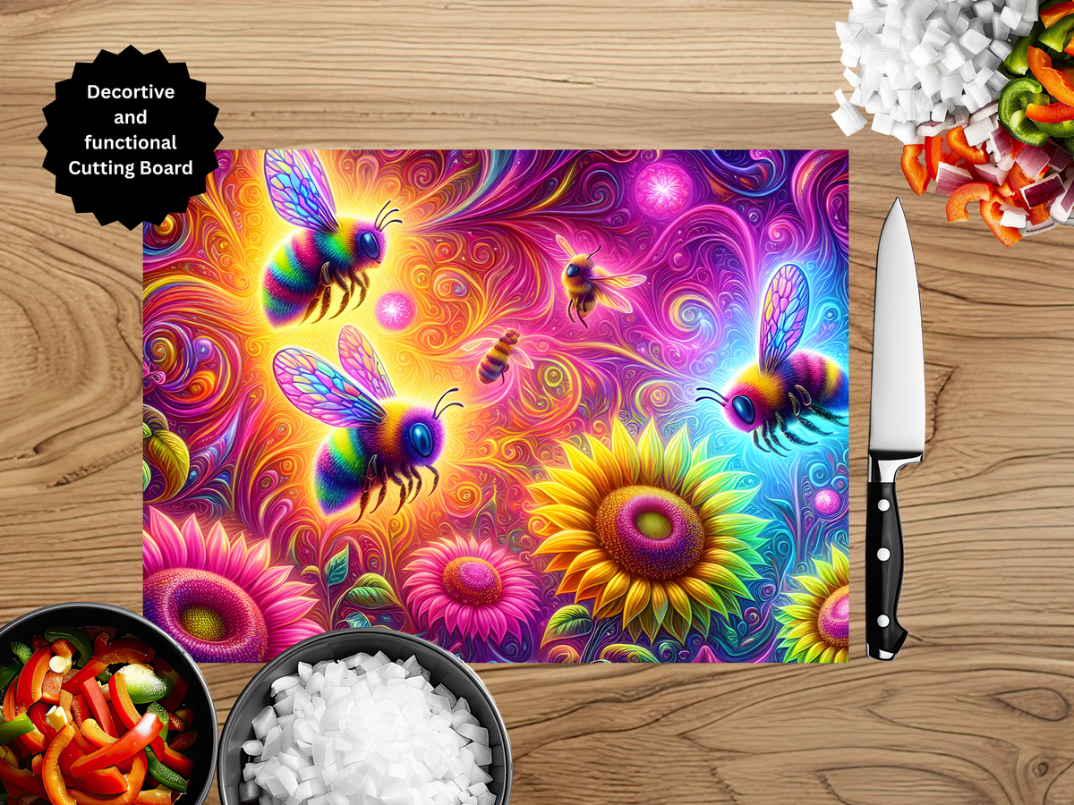 Honeybee Cutting board TheCraftNook