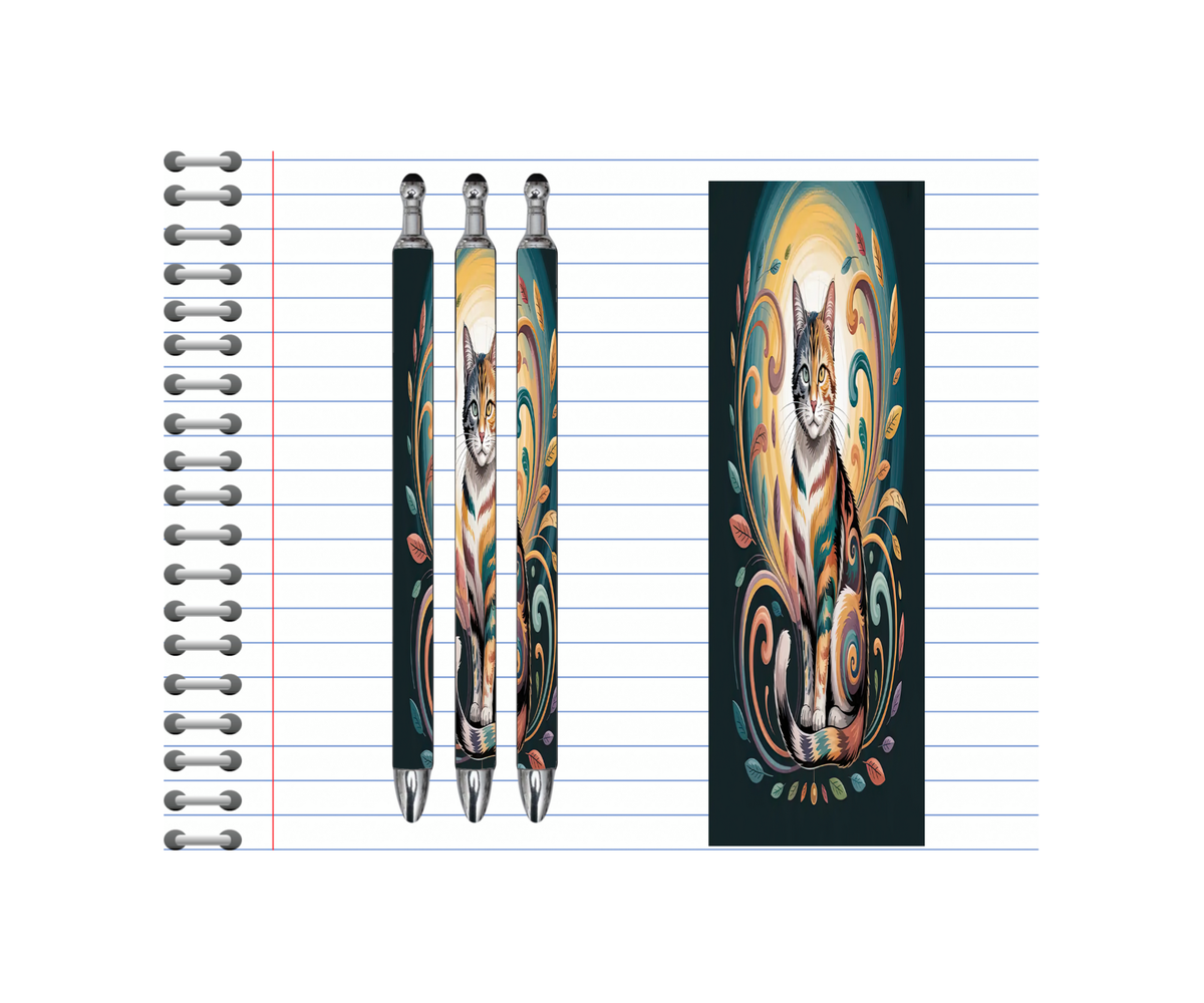 Refillable Pens, Cat Images. Write with a little whiskered charm. Multiple options and Images available. TheCraftNook