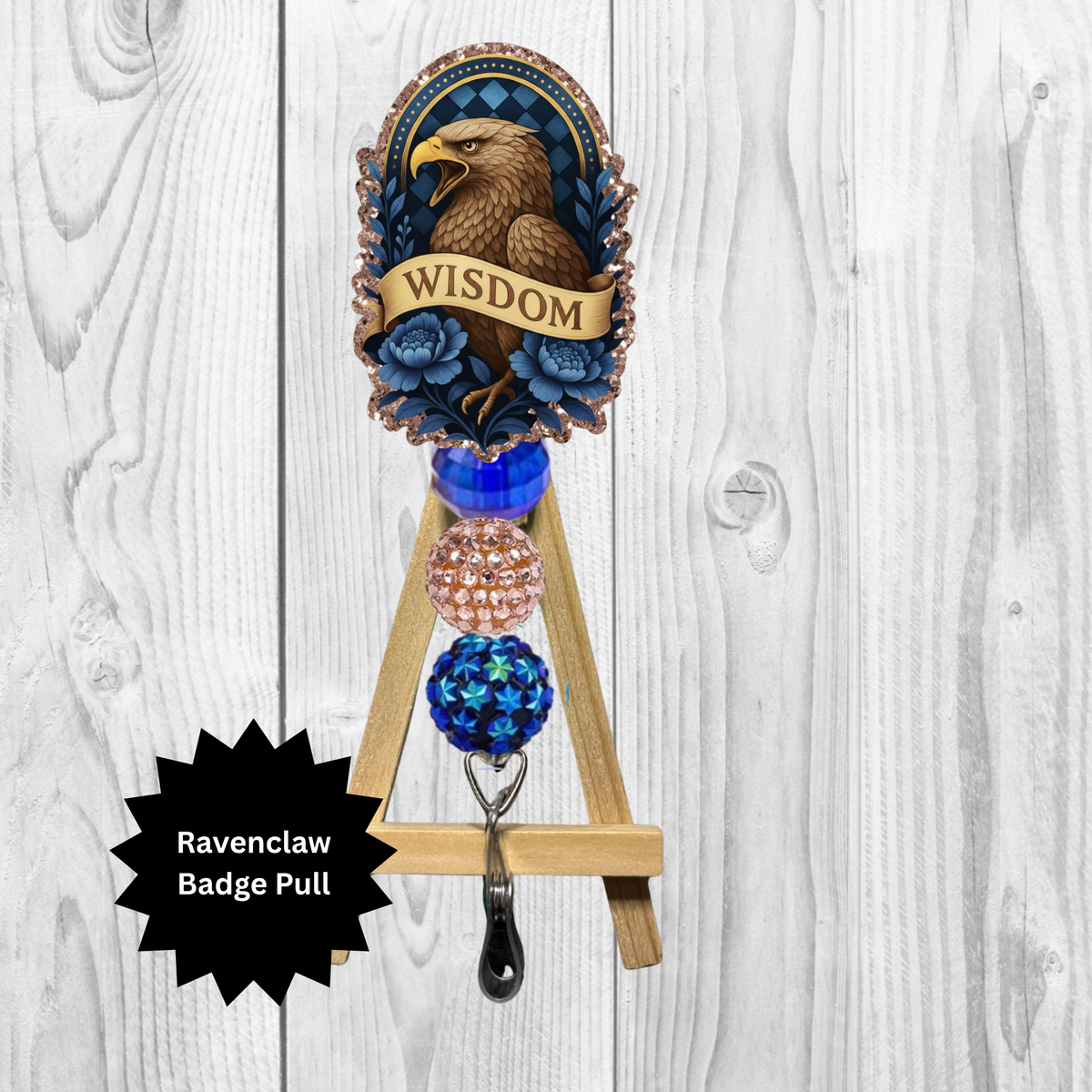 Eagle House Wisdom Badge Pull – Wizard-Inspired Design TheCraftNook