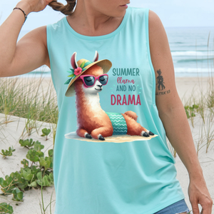 Llama Drama Tank – Garment-Dyed Comfort Colors Tank TheCraftNook