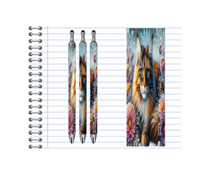 Refillable Pens, Cat Images. Write with a little whiskered charm. Multiple options and Images available. TheCraftNook