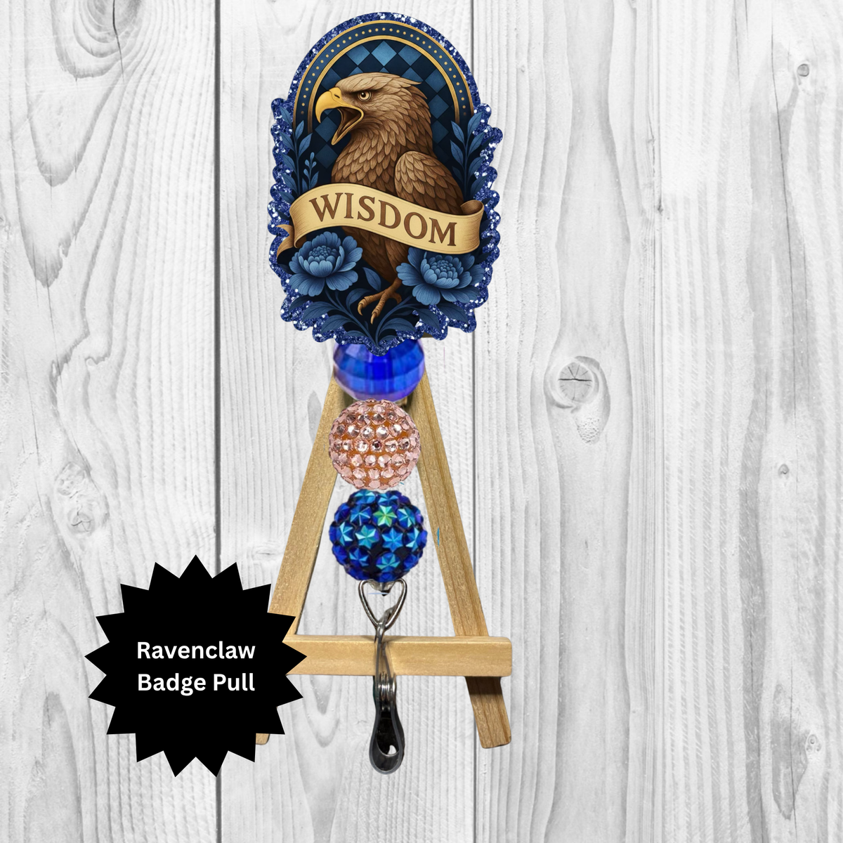 Eagle House Wisdom Badge Pull – Wizard-Inspired Design TheCraftNook