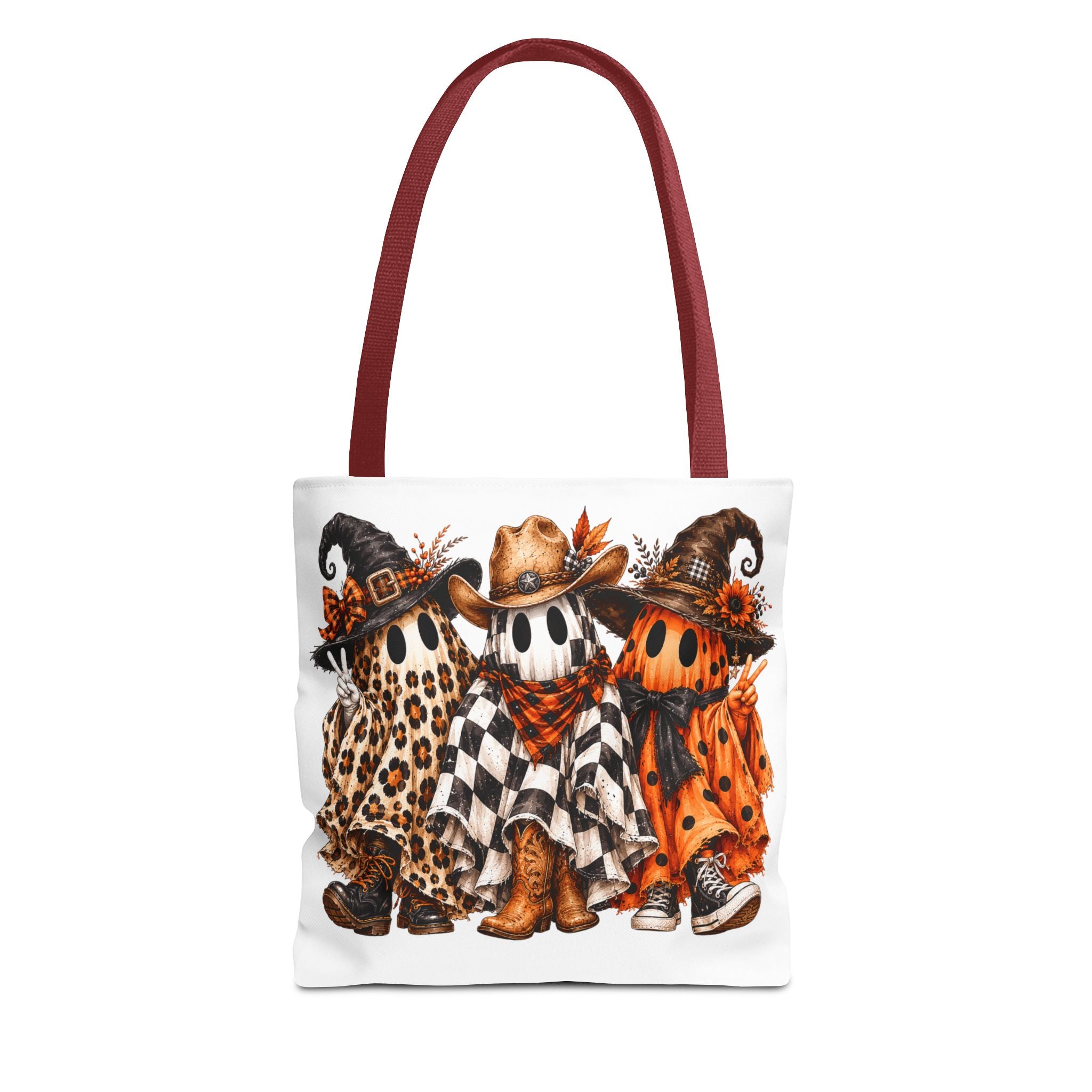 Boo Scootin' Halloween Tote Bag | All Over Print