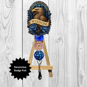 Eagle House Wisdom Badge Pull – Wizard-Inspired Design TheCraftNook
